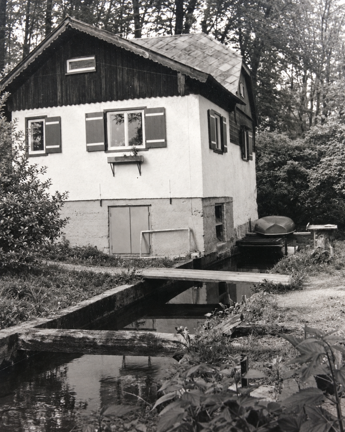Die Fischzucht „Mühlei“ am Anifer Alterbach in den 1950er-Jahren